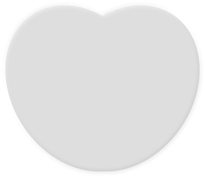 Heart Grey - Guitar Pick Vector Art (684x600), Png Download