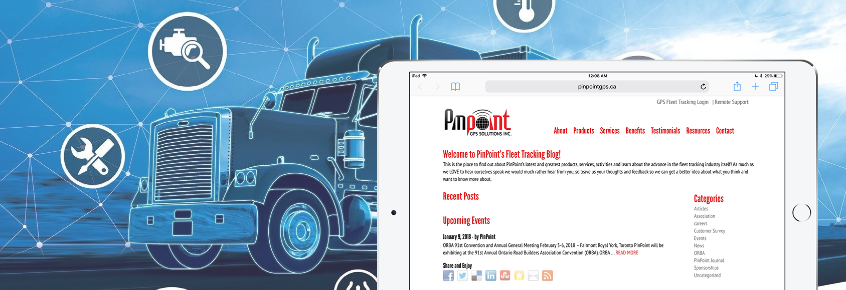 Slide1 - Connected Trucks (1687x579), Png Download