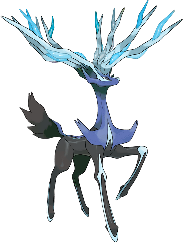 Pokemon Xerneas-neutral Is A Fictional Character Of - Pokemon X Legendary (604x800), Png Download