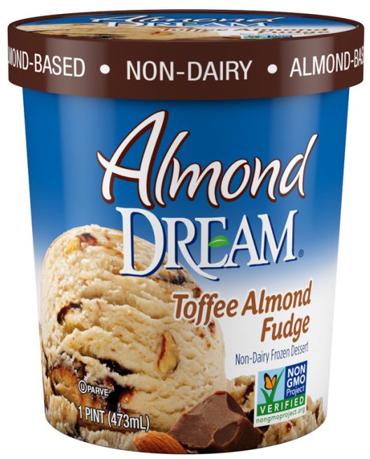 Toffee Almond Fudge - Almond Dream Ice Cream Toffee (1024x1024), Png Download