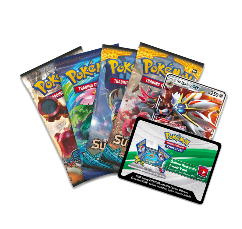 More Images - Pokemon Legends Of Alola Tin Lunala Gx (800x800), Png Download