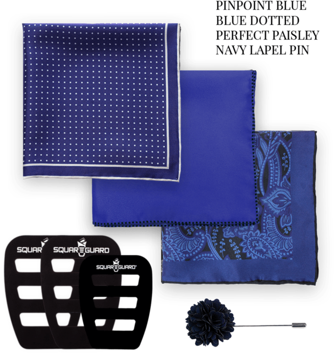 Pinpoint Blue, Blue Dotted, Perfect Paisley & Navy - Bed Sheet (714x720), Png Download