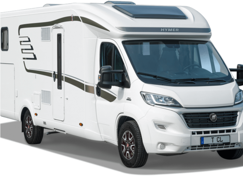 Camper Van &amp - Hymer Bobil (824x618), Png Download
