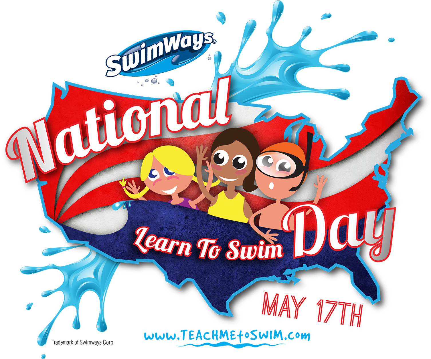 National Learn To Swim Day Png - Poster (1608x1254), Png Download