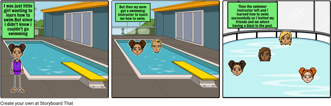 I learned how to swim. I learned how to swim