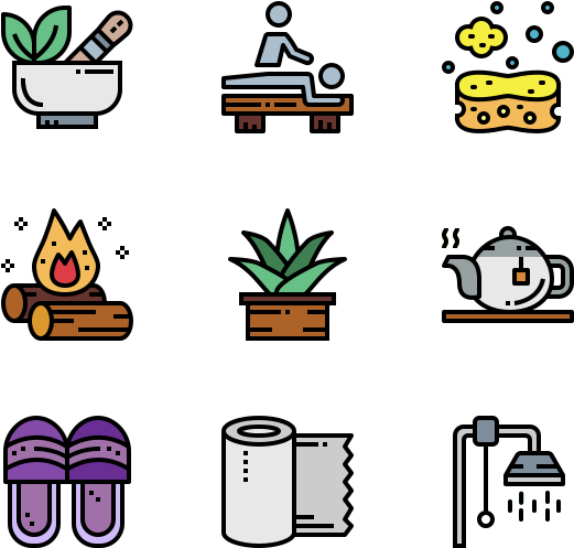 Massage And Spa - Daily Routine Icon Png (600x564), Png Download