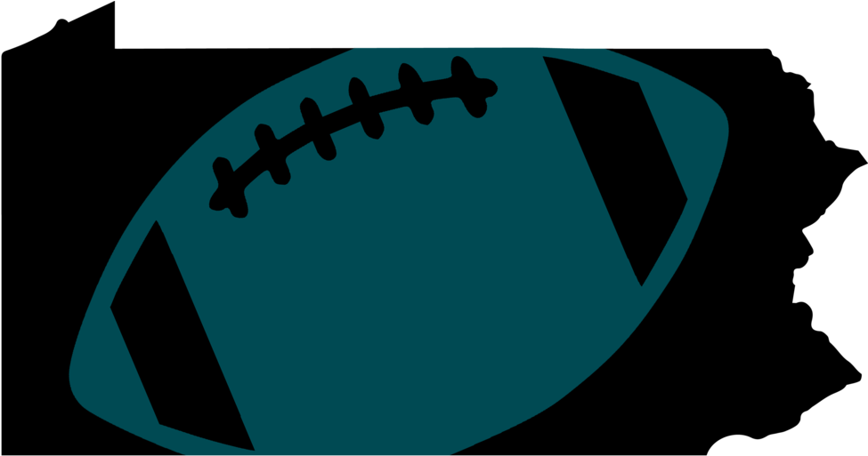 Philadelphia Football Design - State Of Pa (1024x538), Png Download