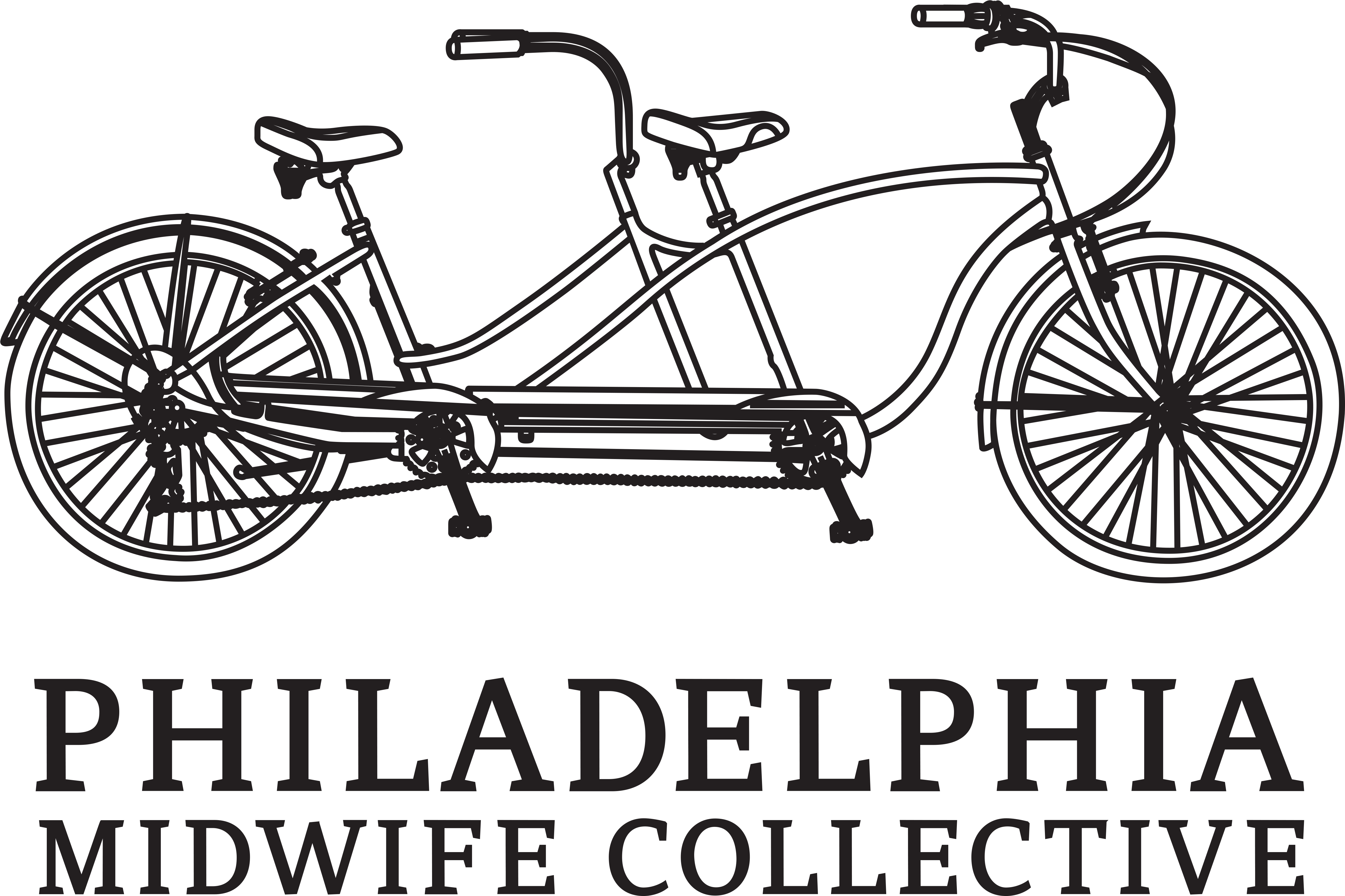 Philadelphia Midwife Collective Full-spectrum Midwifery - Tandem Bicycle (5450x3629), Png Download
