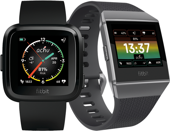 Achutm X Fitbit - Best Sport Watches 2018 (626x522), Png Download
