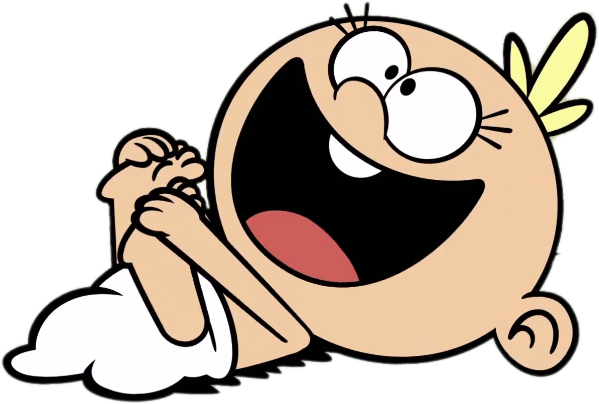 Baby Lily Loud Holding Her Feet - The Loud House (1340x878), Png Download