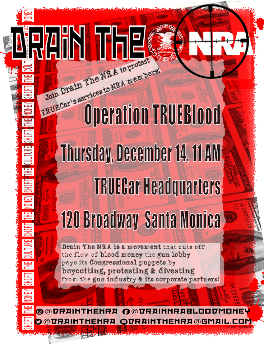With The @nra With A Protest In Front Of Truecar's - Poster (848x1200), Png Download