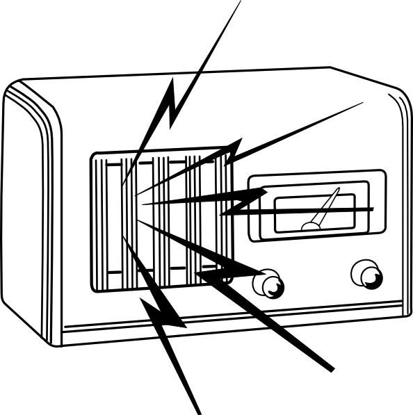 Loud - Radio Clip Art (594x597), Png Download