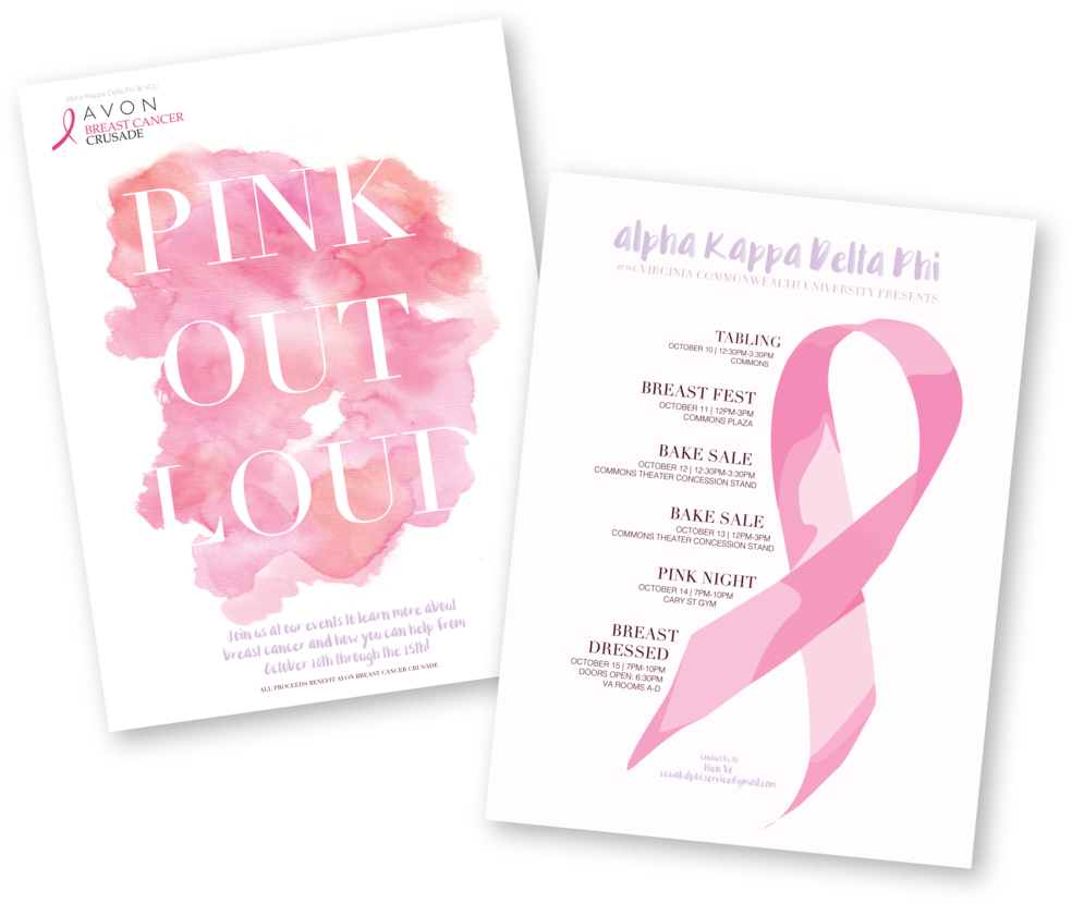 Pink Out Loud Flyers (1000x845), Png Download