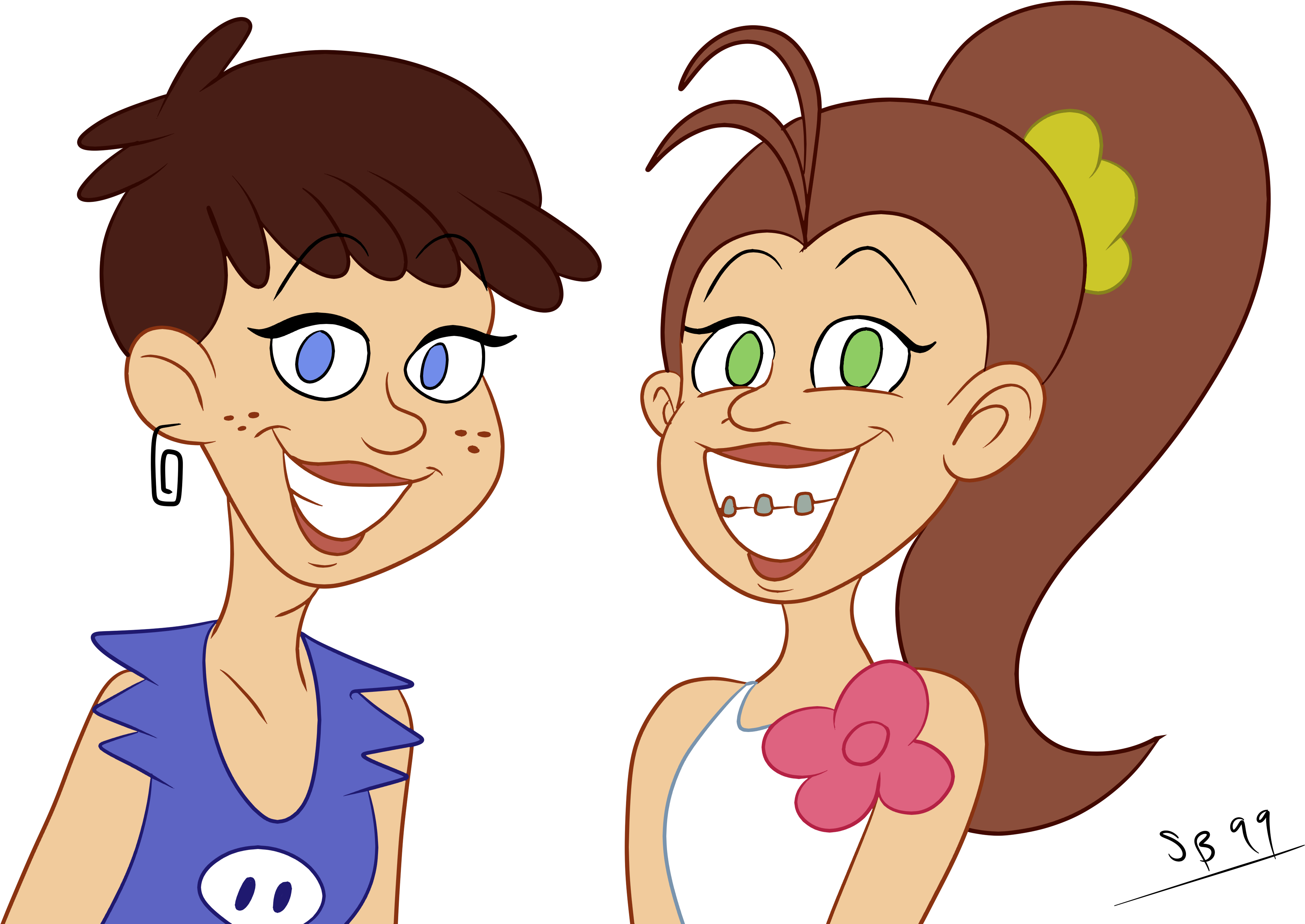The Loud House - Loud House Luna And Luan (3825x2710), Png Download