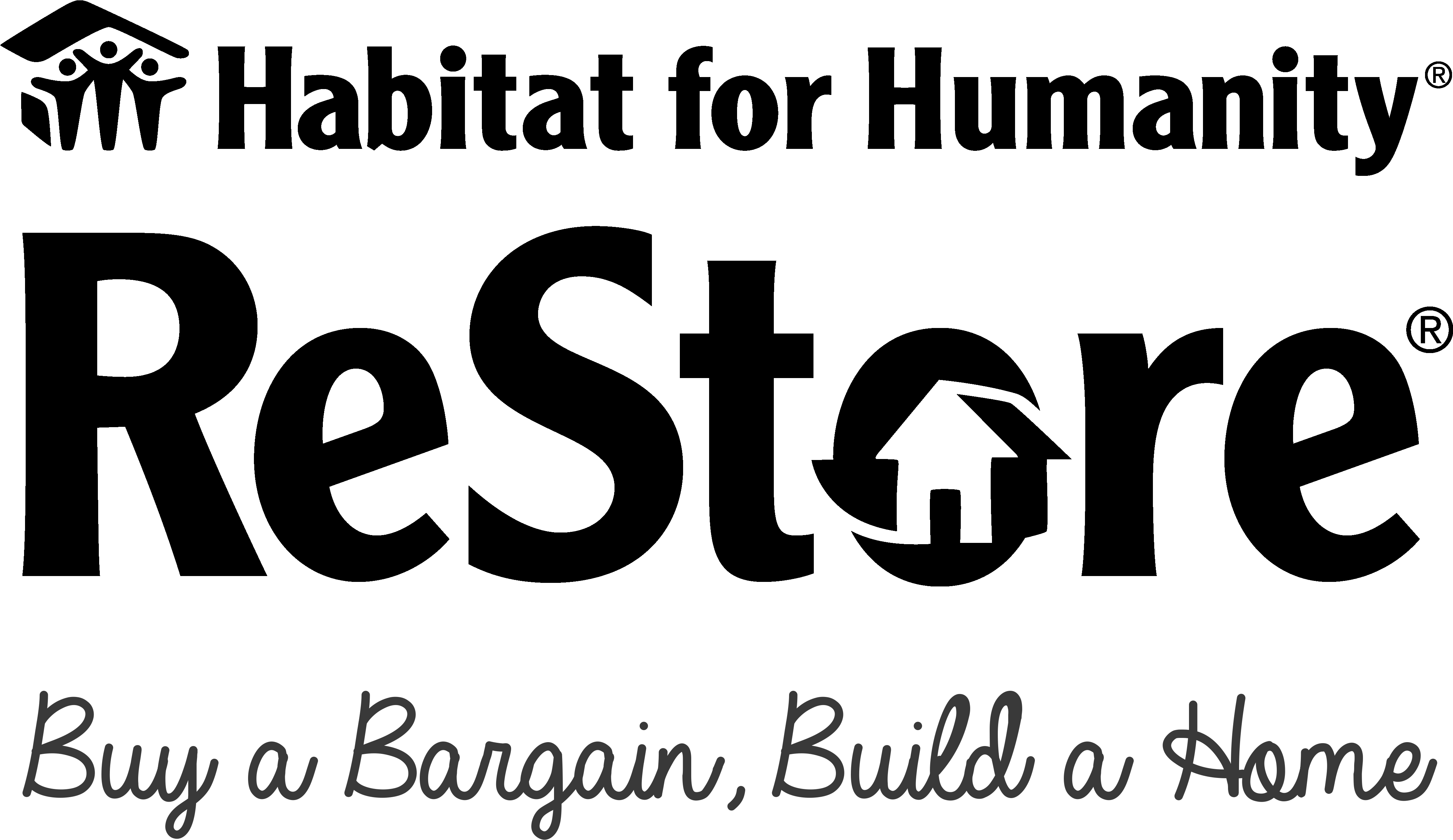 Hfhrestore S Blck Buy A Bargain Build A Home - Habitat For Humanity Restore (4468x2803), Png Download