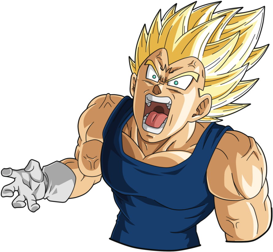 Majin Vegeta By Victormontecinos - Majin Vegeta Dbz (940x849), Png Download