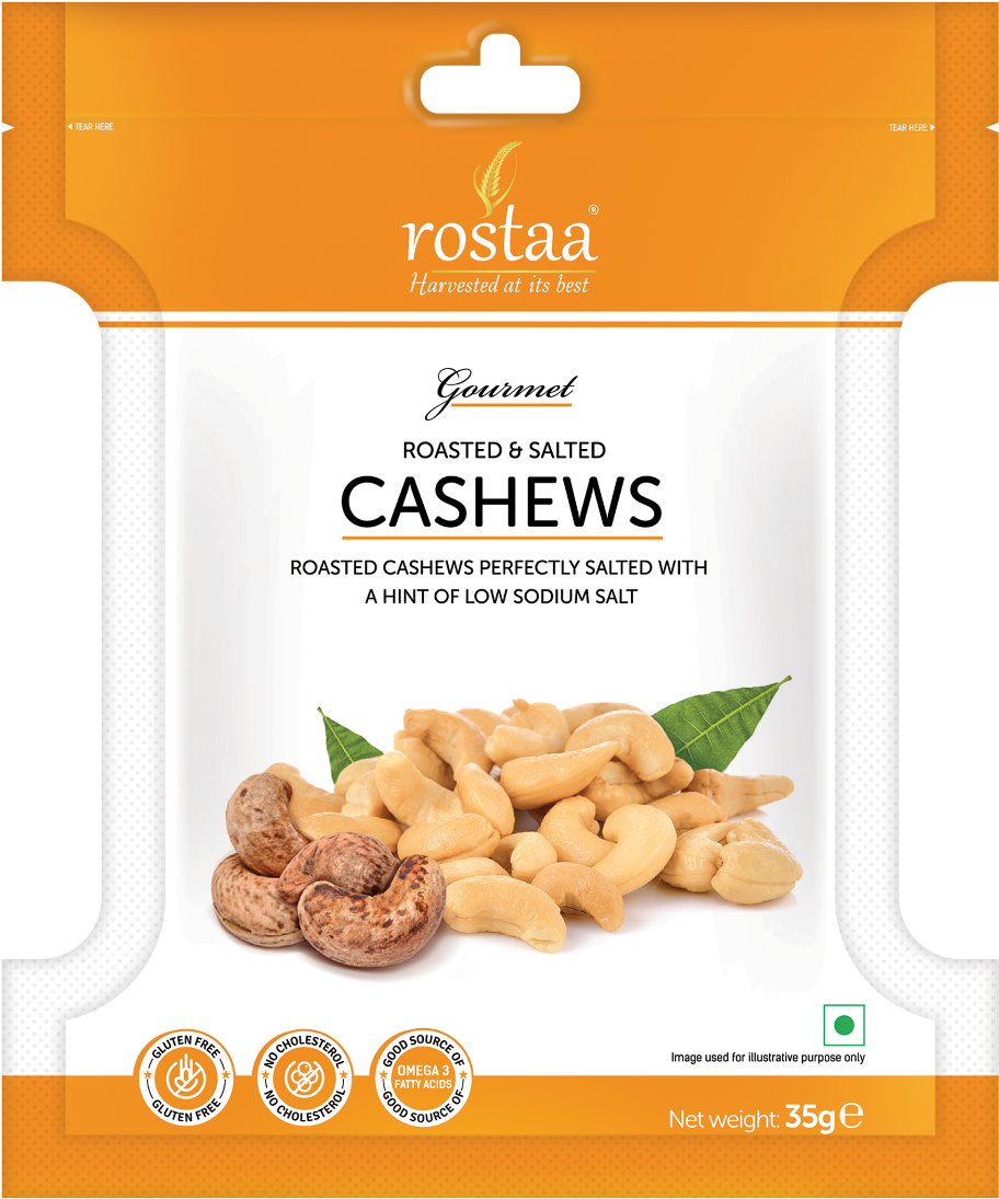 Salted Cashews - Roasted Salted Cashew Nuts (1002x1200), Png Download
