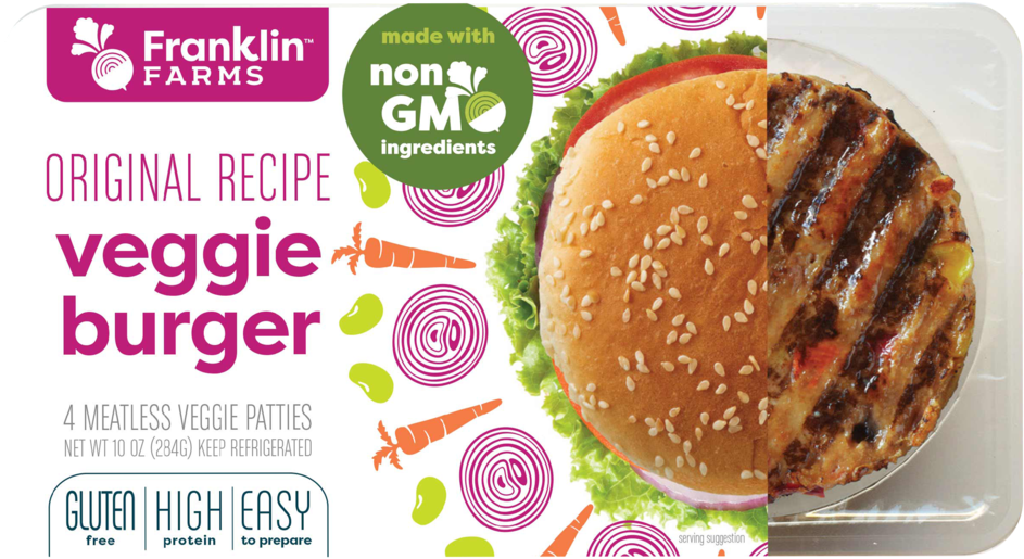 Orginal Horz - Franklin Farms Chili Bean Veggie Burger (1000x587), Png Download