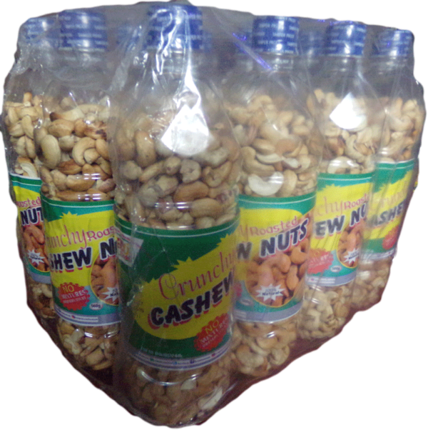 Roasted Cashew Nuts 12 Packs - Cashew (600x602), Png Download