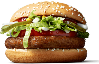 Vegan Burger Mcdonalds Usa (340x340), Png Download