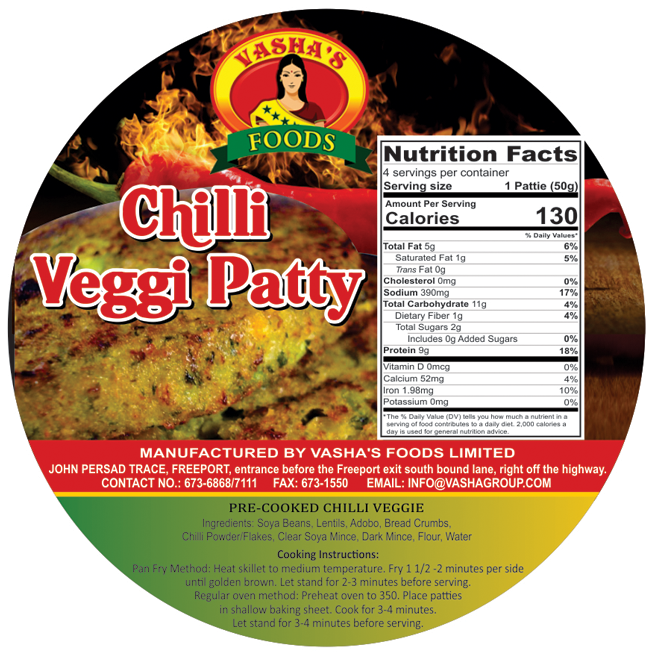 Vasha Patties Row - Label (675x676), Png Download