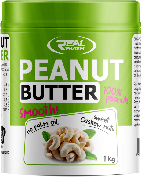 Peanut Butter Smooth 2 - Real Pharm Peanut Butter (600x600), Png Download
