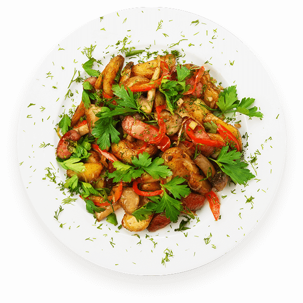 Better Then Non Veg - Food White Background Top View (603x603), Png Download