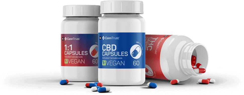 Canntrust Cannabis Capsules - Canntrust Products (1000x440), Png Download