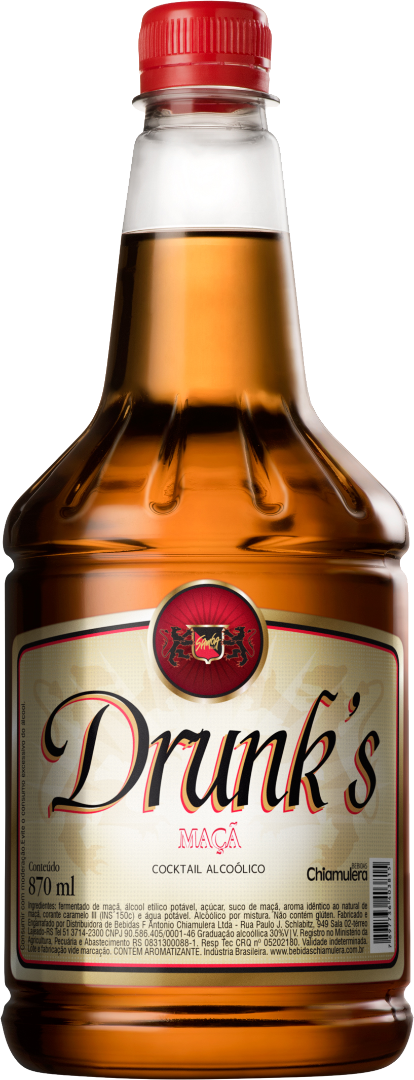 Drunk's Maça 870ml - Sailor Jerry 1.75 L (817x2130), Png Download