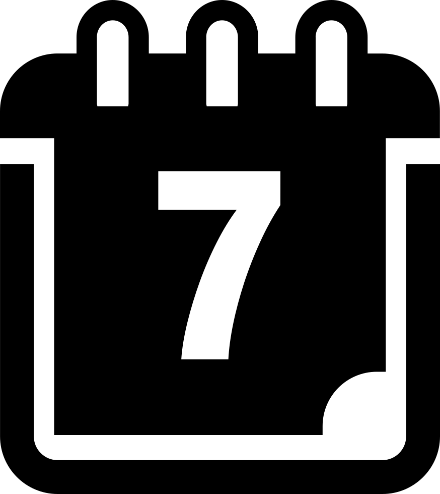 Graphic Black And White Library Page On Png Icon Free - Calendar 5 Icon