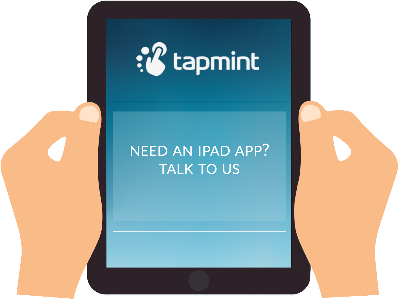 Ipad App Portfolio - Ipad Hand Icon Png (1341x1074), Png Download