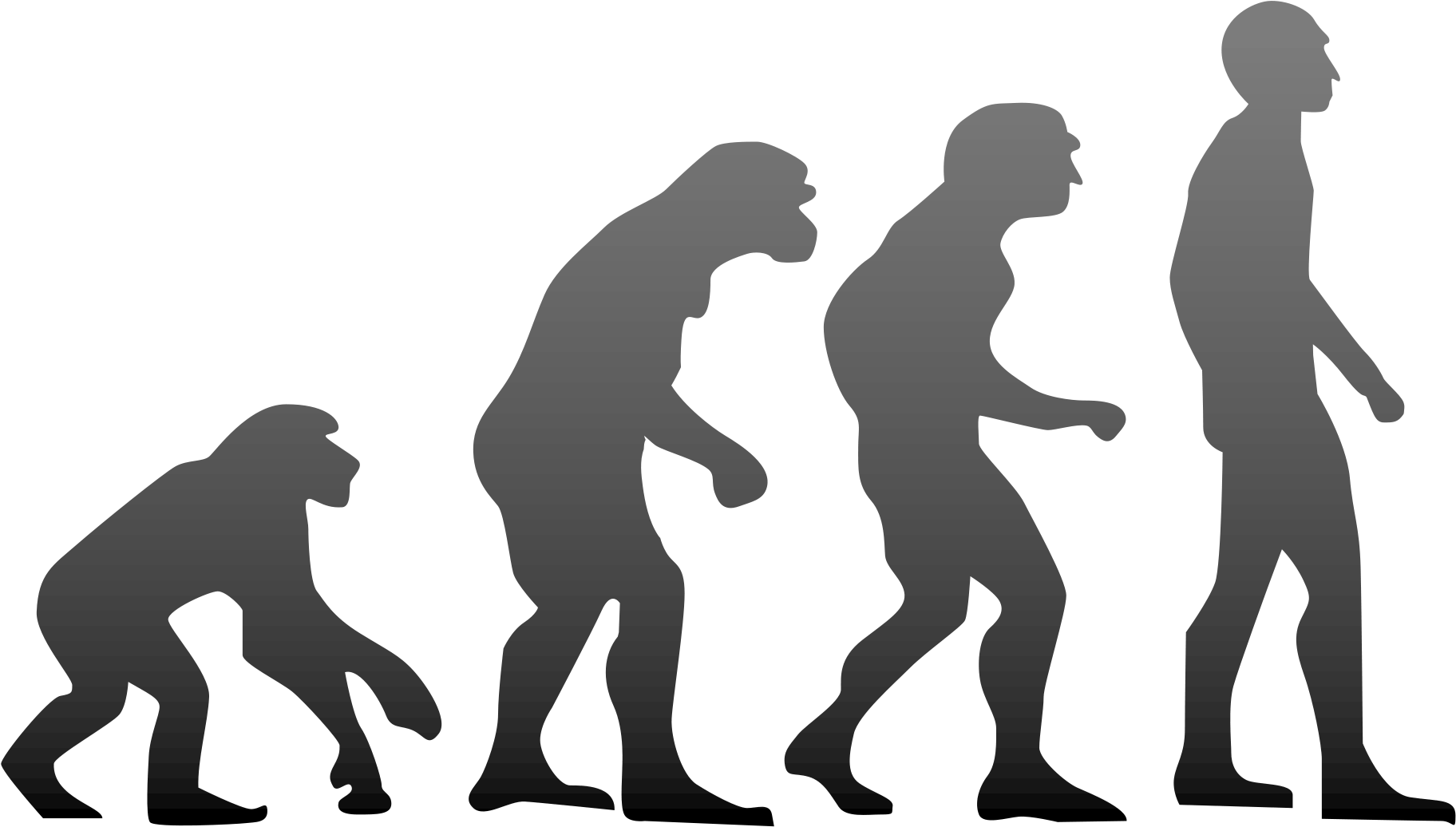 A Dreamers Journey To Life - Evolution Of Humans (2000x1250), Png Download