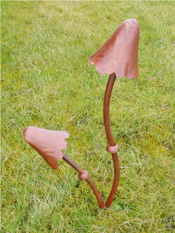 East2eden Metal Mushroom Garden Ornament Statue Decor - Grass (1152x768), Png Download