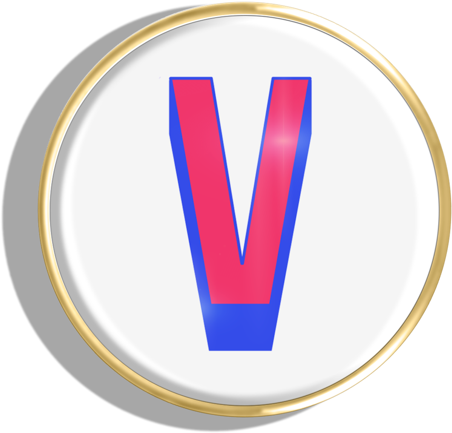 Phoebe James Statement Letter V - Emblem (1024x1024), Png Download