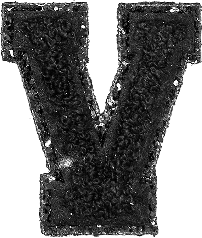 Luxe Blackout Varsity Letter Patches - Boot (704x830), Png Download