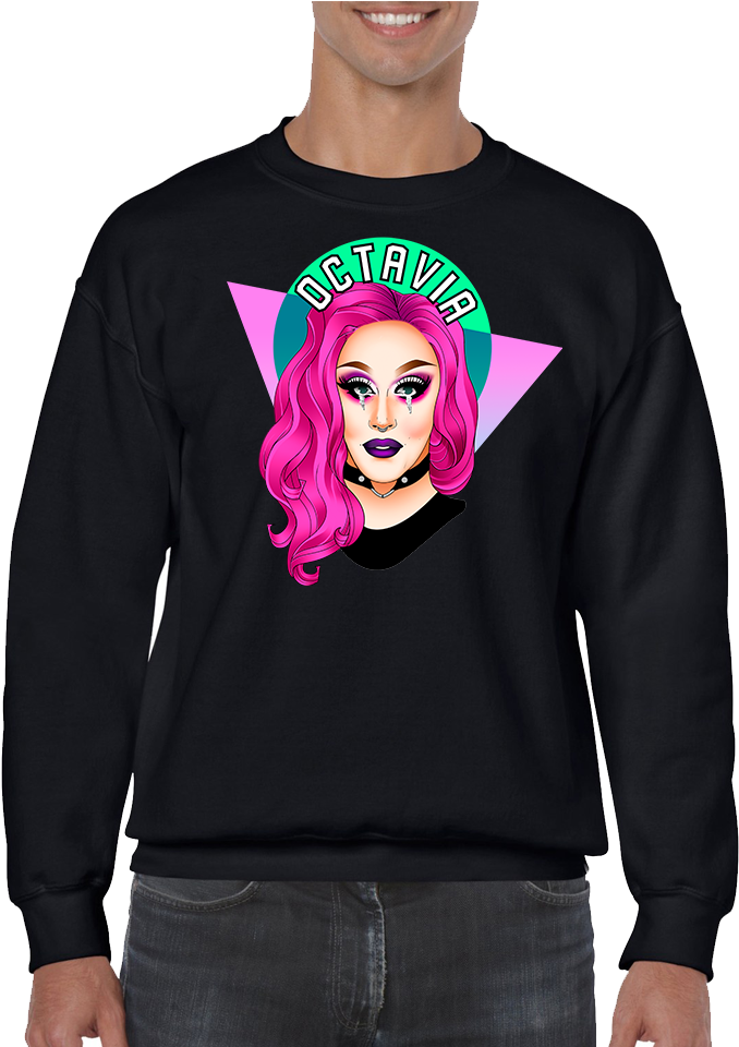 Octavia Eyes Sweatshirt Dragqueenmerch Png Octavia - Pablo Escobar Let It Snow (990x959), Png Download