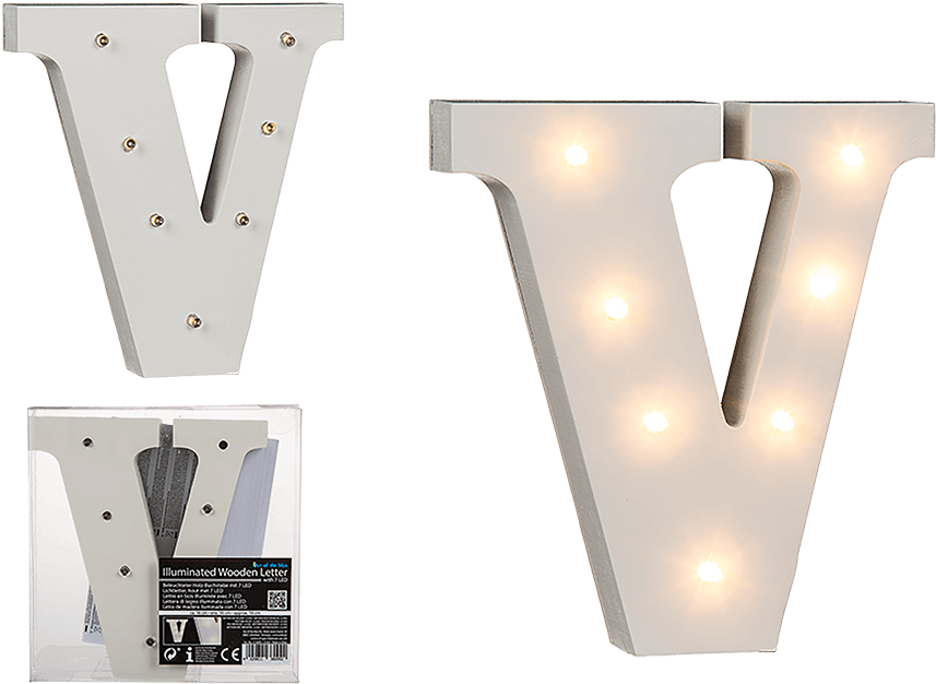 Bogstav Med Lys V (945x709), Png Download