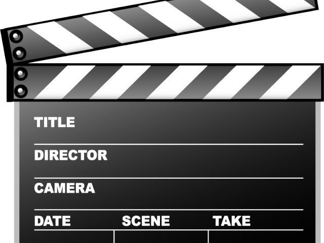 Clapperboard Png Transparent Images - Vector (640x480), Png Download
