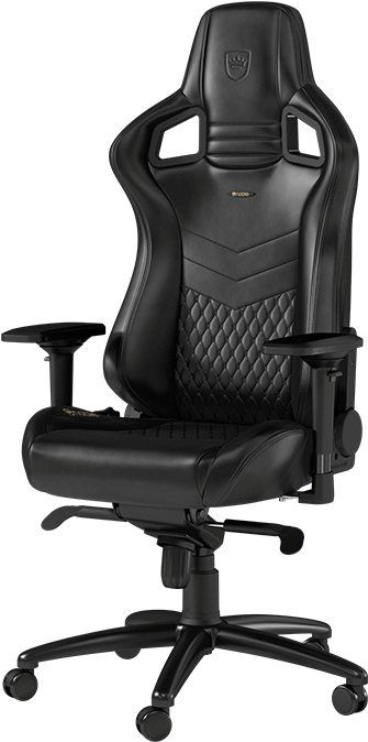 Like Most Gaming Chairs, Lumbar Support And Head Rest - Noblechairs Epic Black Red (550x710), Png Download