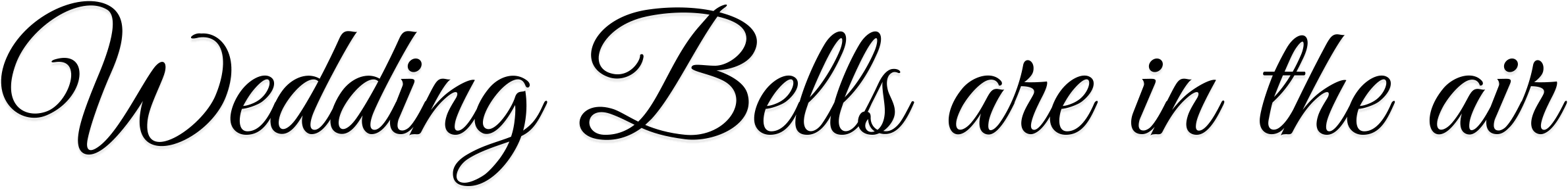 Fine Photogaphy Wedding Text Wedding Bells Are In The - Calligraphy (2381x635), Png Download