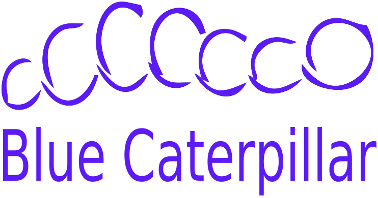Blue Caterpillar Logo (767x400), Png Download