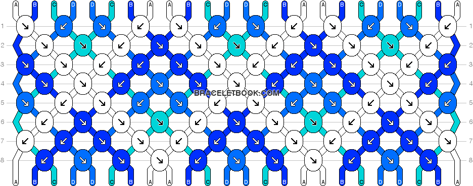 Diamond Pattern Friendship Bracelet - Make Friendship Bracelet Patterns Diamond (962x376), Png Download