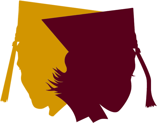 Silhouette Graduation Heads - Crisis In Black Education (636x520), Png Download