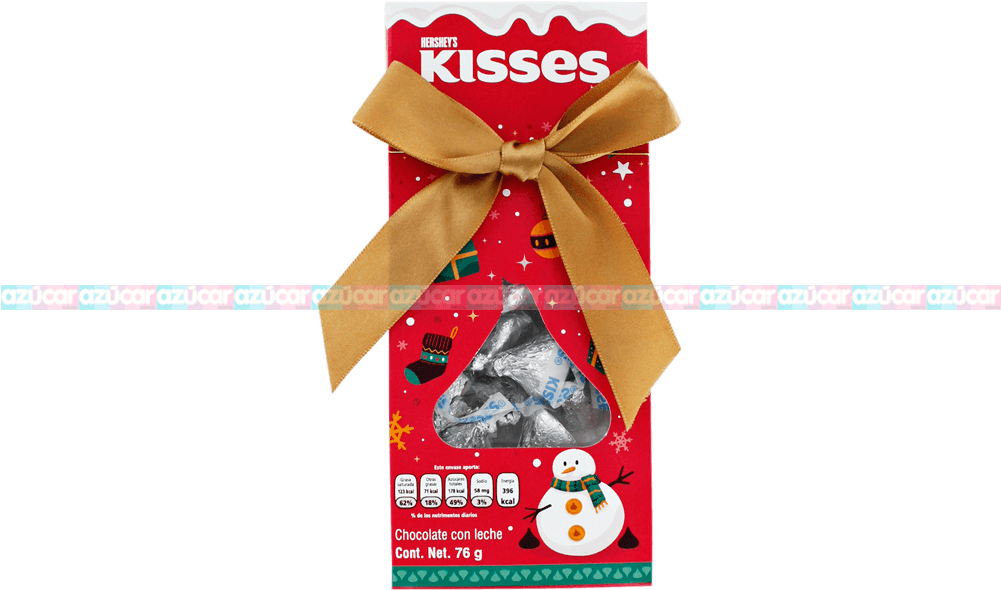Hersheys Kisses Regalo Milk 24/76g Hersheys - Wrapping Paper (1000x1000), Png Download
