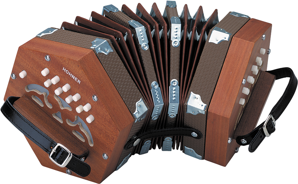 Hohner D40 Concertina Accordion 20 Key With Gig Bag - Concertina Instrument (1279x1024), Png Download