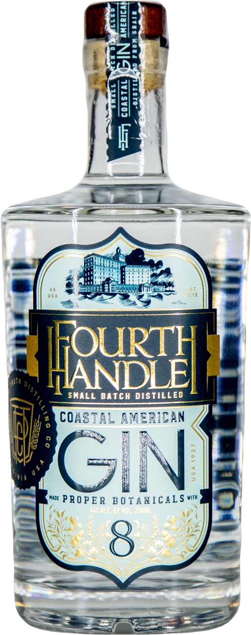 Bottle Of Fourth Handle Coastal American Gin (768x1366), Png Download