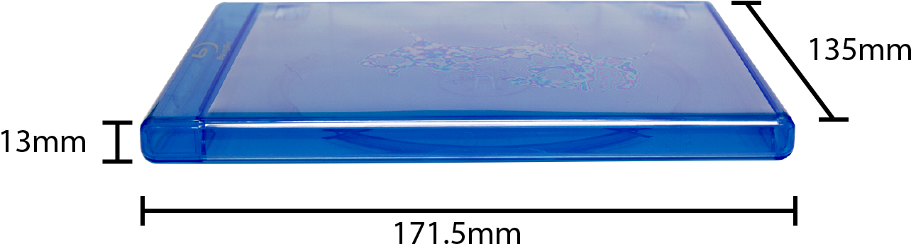 Blu-ray Case - Electric Blue (1290x356), Png Download