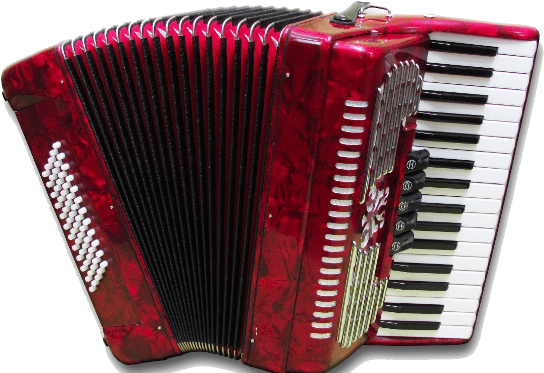 Acordeón Norteño Rojo - Acordeon Heimond 80 Bajos (1098x765), Png Download