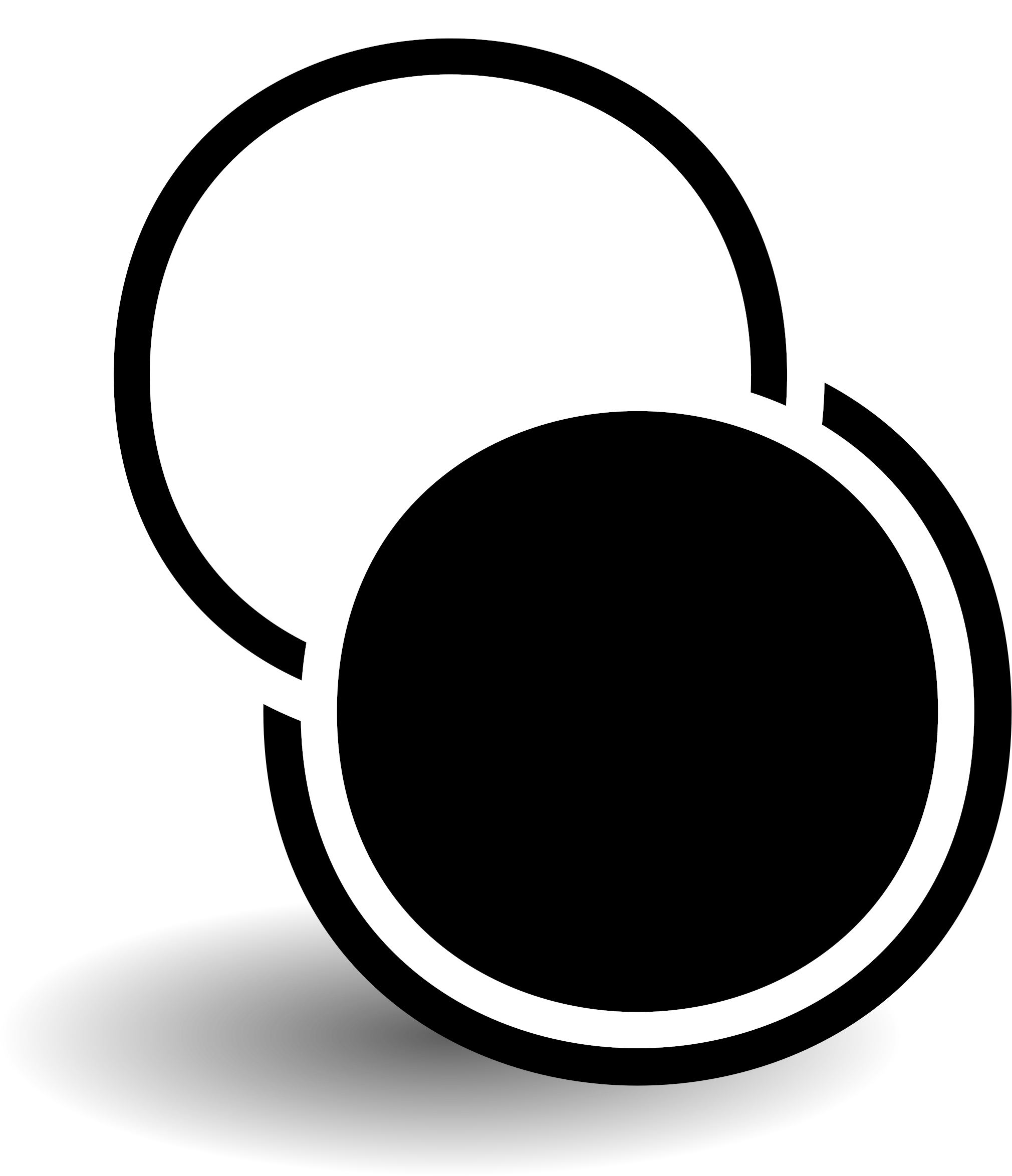 Black Empty Circle - Circulo Preto Fundo Branco (2400x2400), Png Download