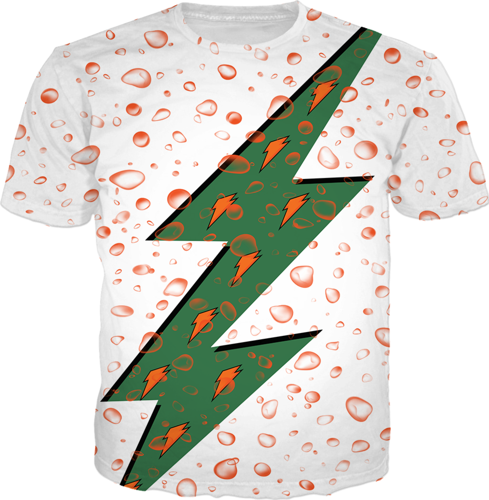 Gatorade Logo White T-shirt Size S - Orange And Green Gatorade Designs (1003x1024), Png Download